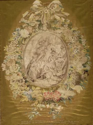 Stofflänge für einen Paravent, von Philippe de Lasalle (1723-1804), für die Pernon-Fabrik, Lyon, 1770-1